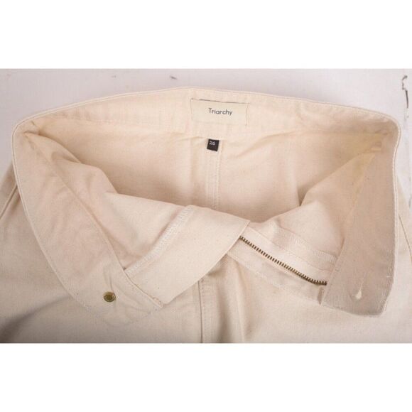 Triarchy Womens Ms. Triarchy Short Denim Jean Skirt Off White S EU 26 3009-201 - Picture 7 of 8